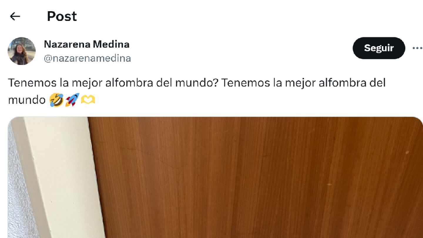Pantallazo del tuit de @nazarenamedina