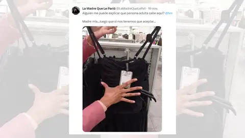 Tuit viral sobre las tallas pequeñas. Tuit viral sobre las tallas pequeñas.