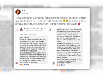 Tuit sobre A&iacute;da Redru.