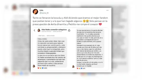Tuit sobre Aída Redru. Tuit sobre Aída Redru.