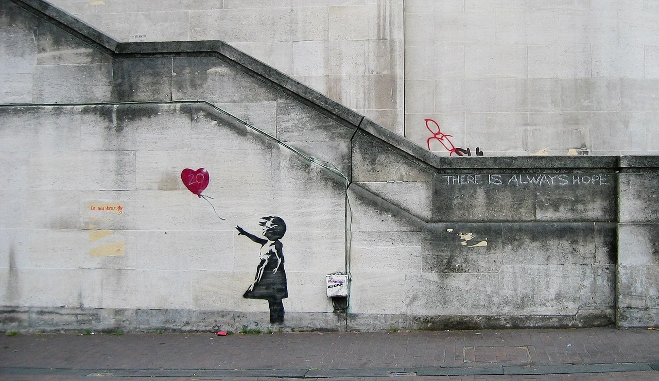 La niña del globo rojo de Banksy