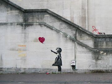 La niña del globo rojo de Banksy
