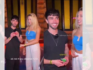 Vídeo viral de una chica daltónica reaccionando a un truco de magia.