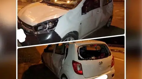 El coche aplastado por los elefantes El coche aplastado por los elefantes