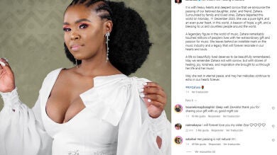 La cantante sudafricana Zahara muere a los 36 años
