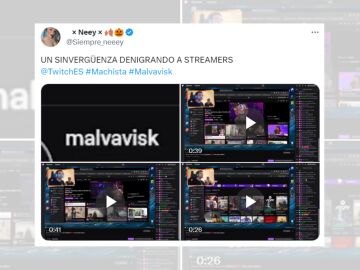 Tuit de Neey exponiendo los clips machistas de un streamer.