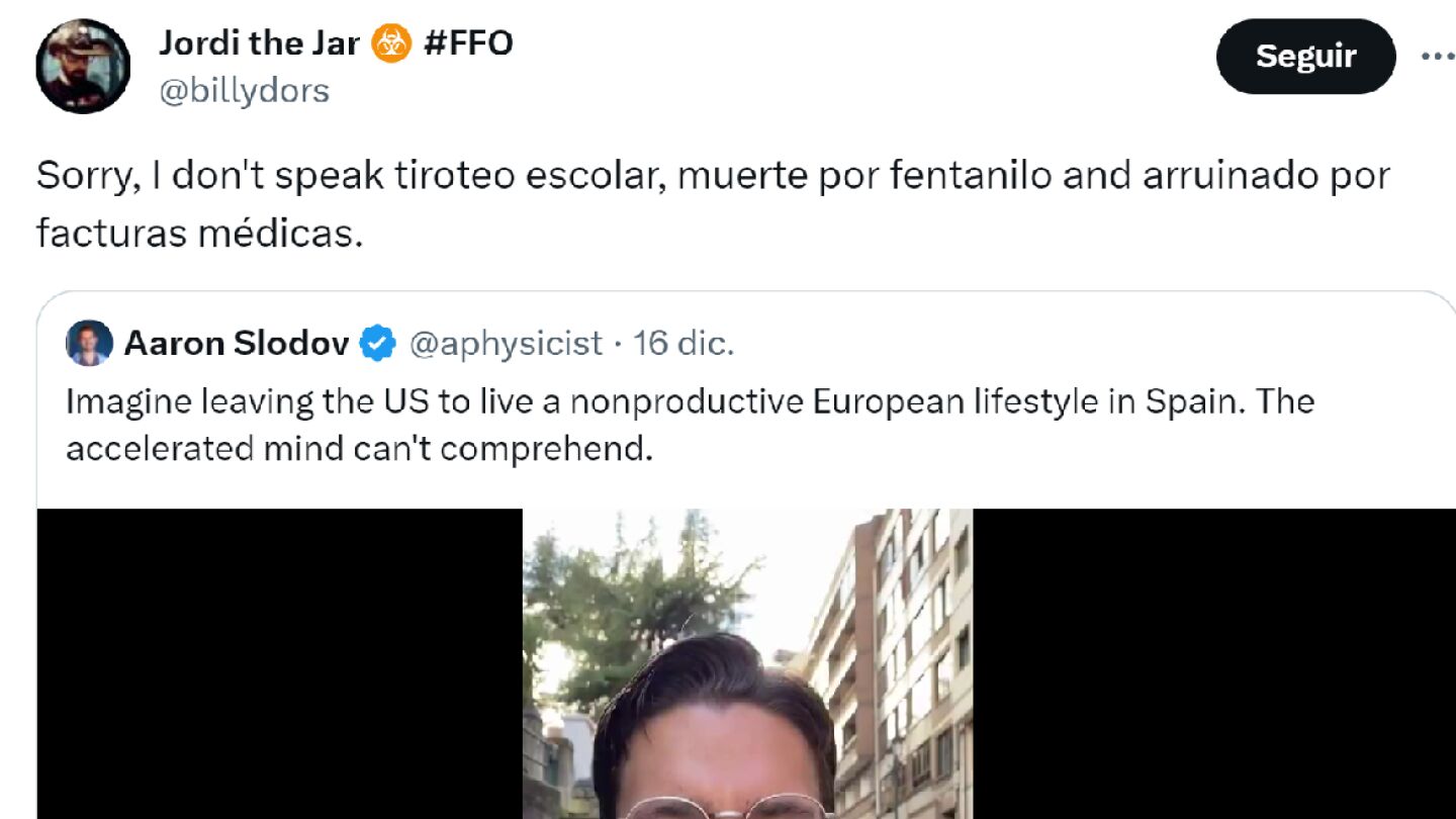 Pantallazo del tuit de @billydors