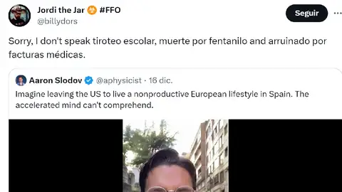 Pantallazo del tuit de @billydors Pantallazo del tuit de @billydors