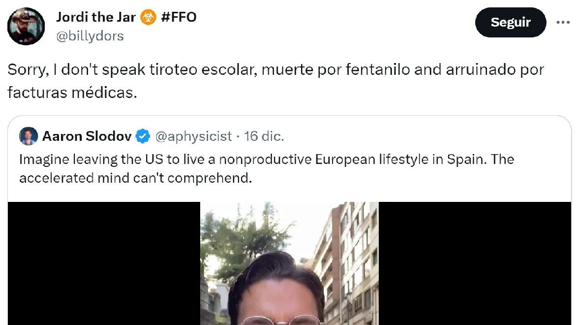 Pantallazo del tuit de @billydors Pantallazo del tuit de @billydors