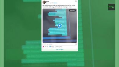 Le intentan estafar por WhatsApp y el estafador sale escaldado: 