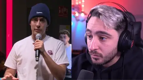 Nil Ojeda y Spursito en sus respectivos streams. Nil Ojeda y Spursito en sus respectivos streams.