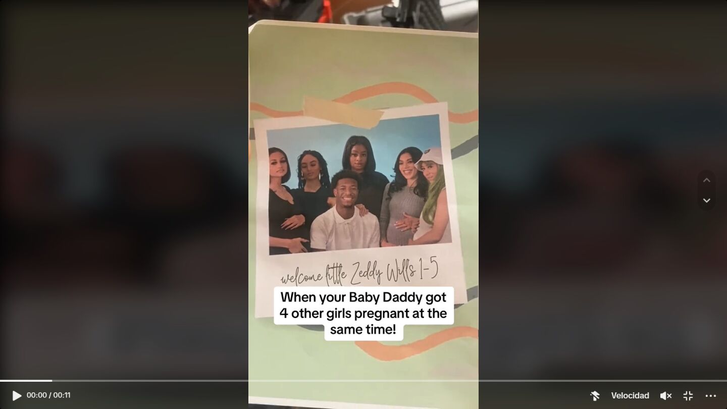 Imagen de Tik Tok baby shower de cinco chicas