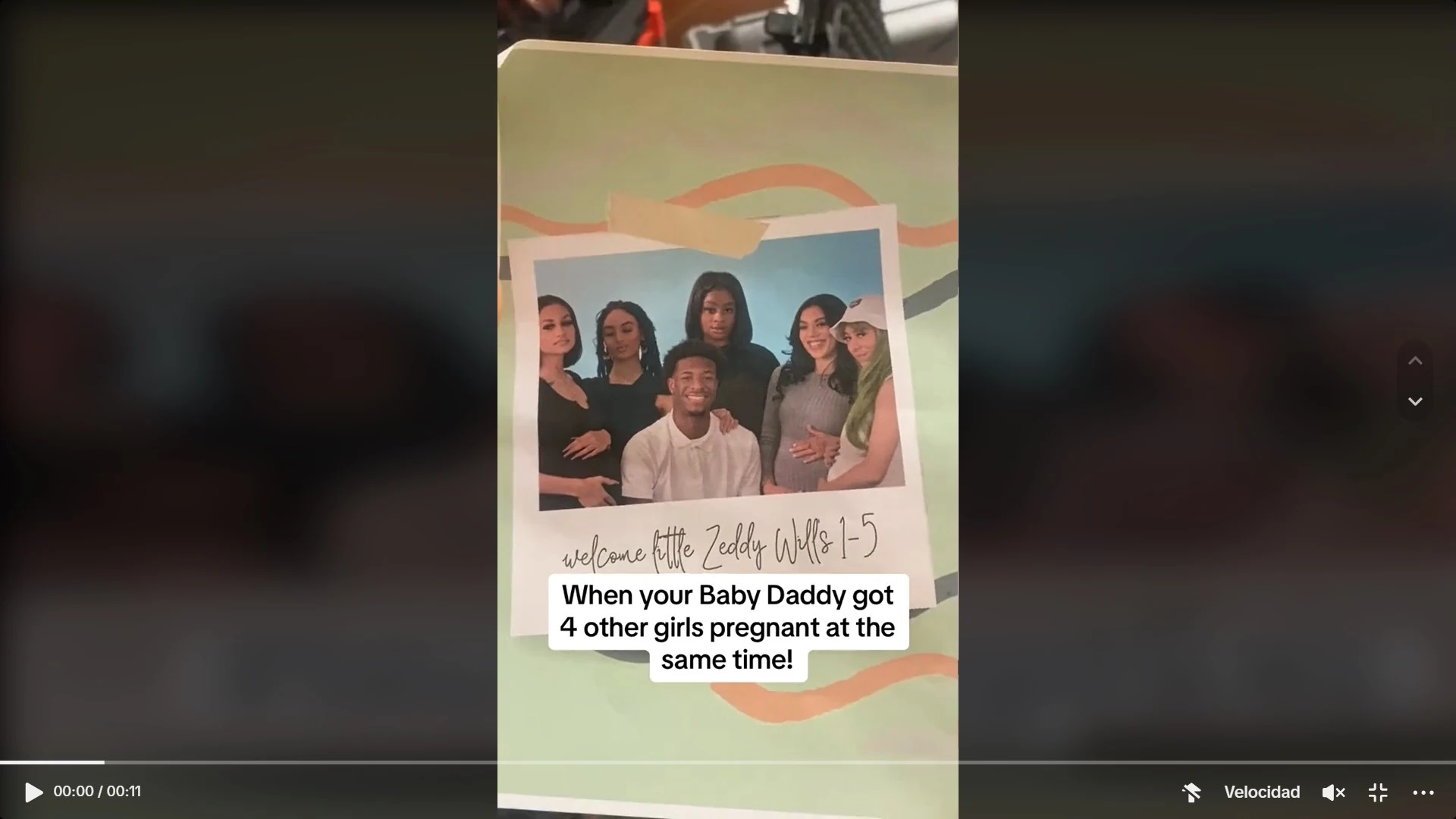 Imagen de Tik Tok baby shower de cinco chicas