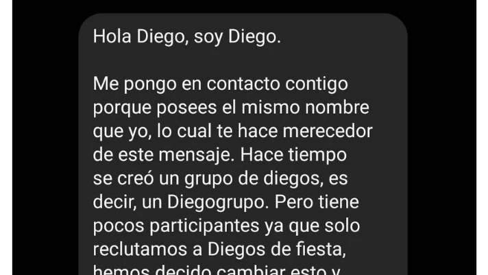 Mensaje de Instagram para unirse al grupo de WhatsApp