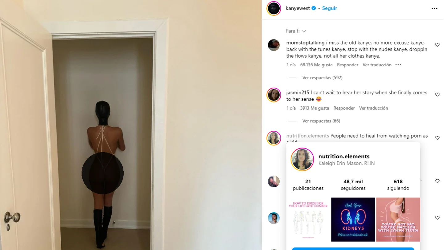 Fotos de Bianca Censori casi desnuda que Kanye West ha publicado en Instagram Fotos de Bianca Censori casi desnuda que Kanye West ha publicado en Instagram