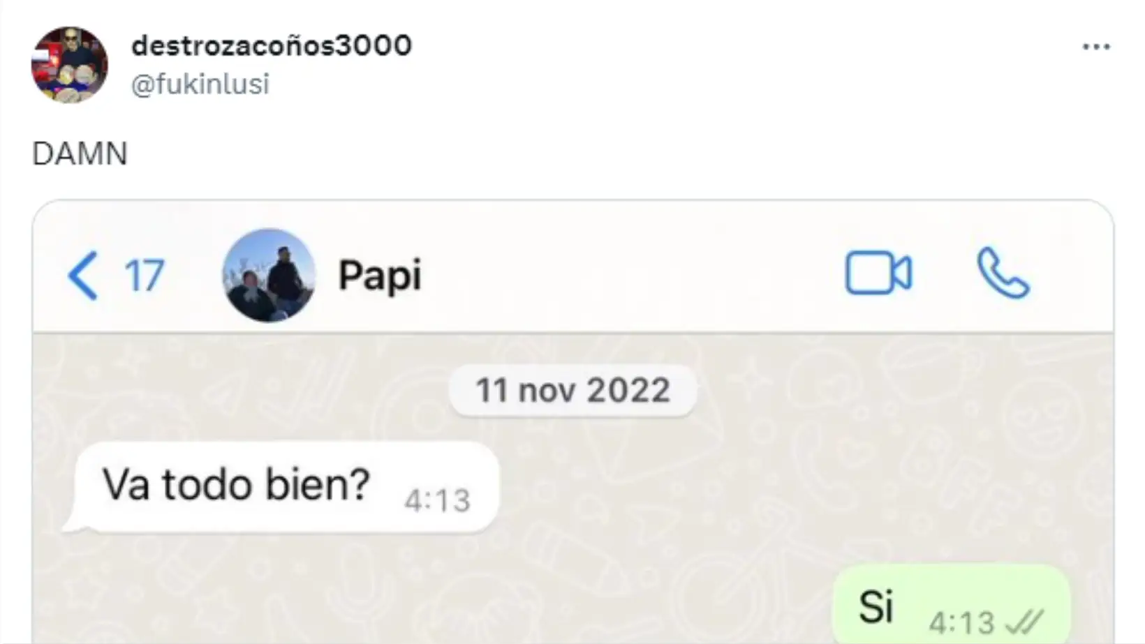 Tuit viral sobre la conversación de un padre con su hija.