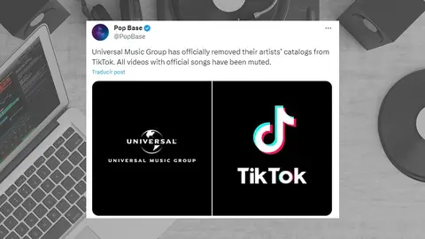 Las canciones de Universal Music desaparecen de TikTok Las canciones de Universal Music desaparecen de TikTok