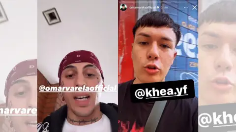 Omar Varela contra Khea. Omar Varela contra Khea.