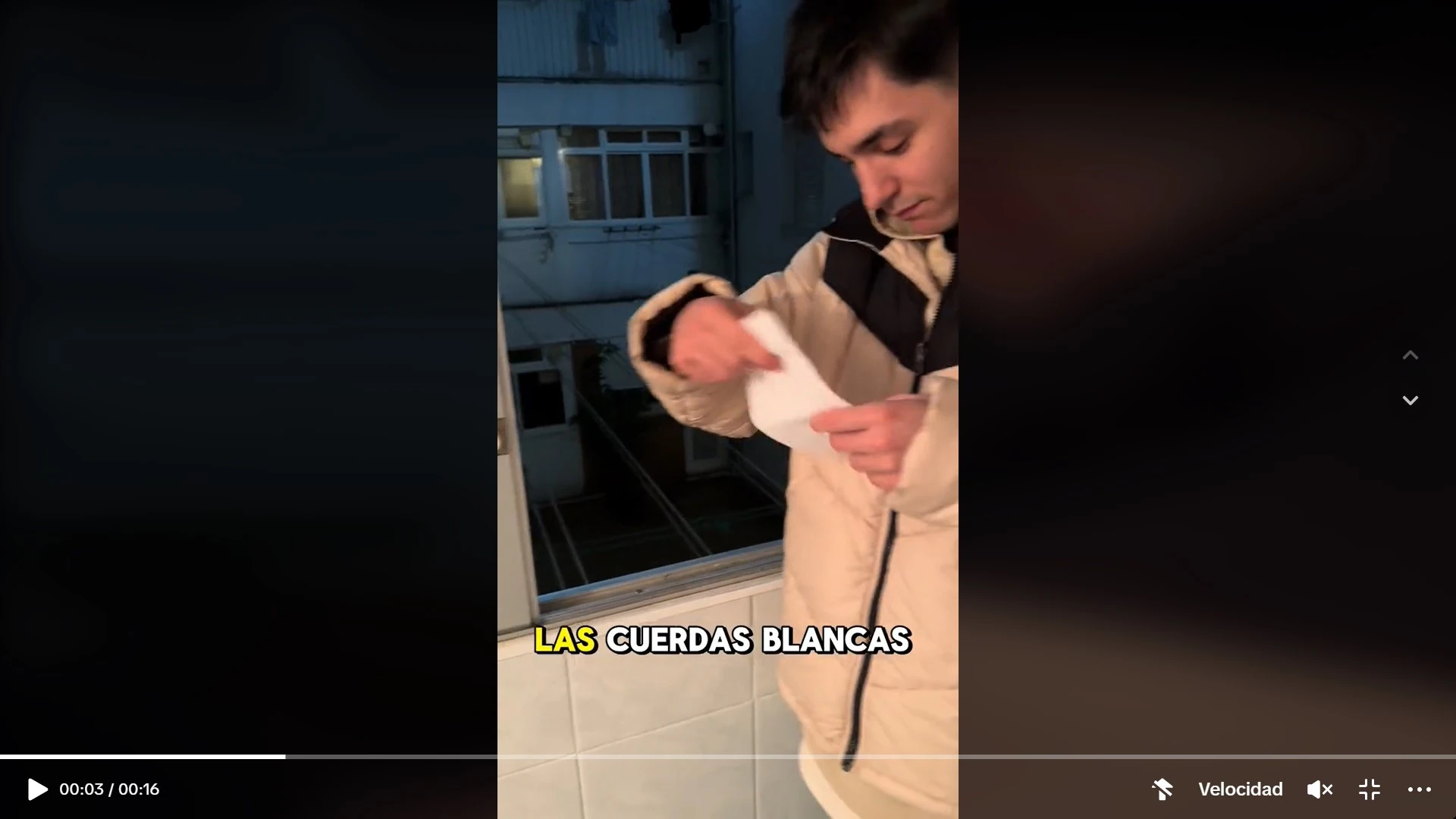Tik Tok vecina que pide no utilicen su tendedero
