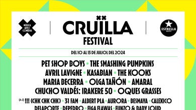 Pet Shop Boys, The Smashing Pumpkins, Avril Lavigne, María Becerra y Amaral principales nombres del Festival Cruïlla 2024