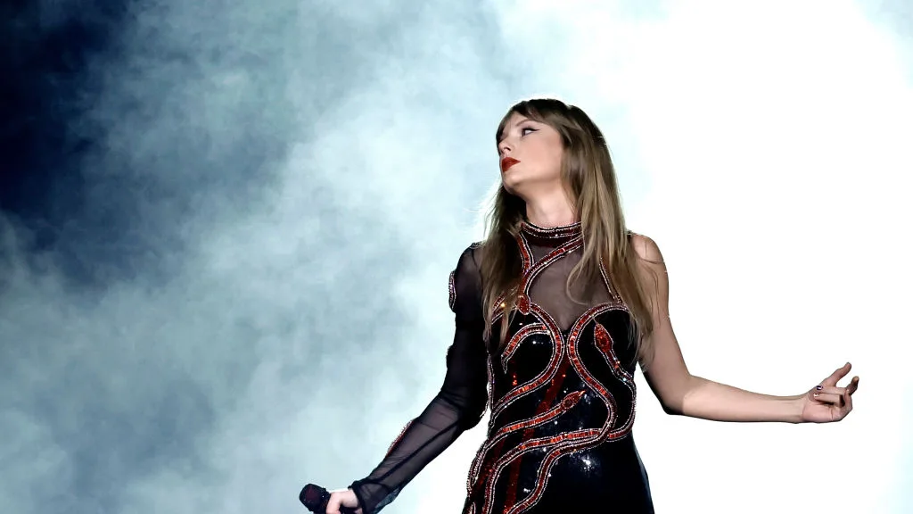 Taylor Swift durante un concierto de The Eras Tour