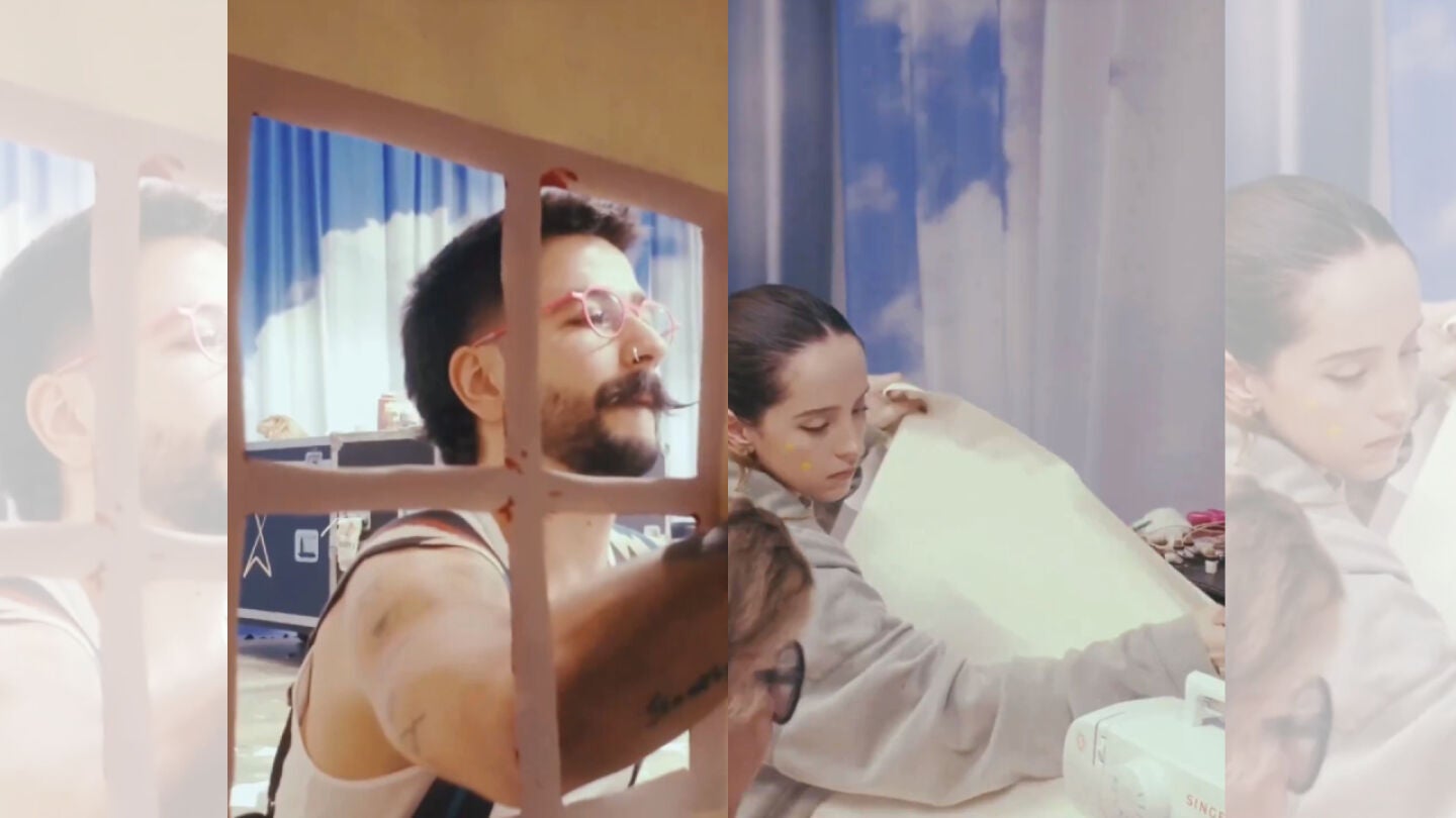 Camilo y Eva Luna en su v&iacute;deo.