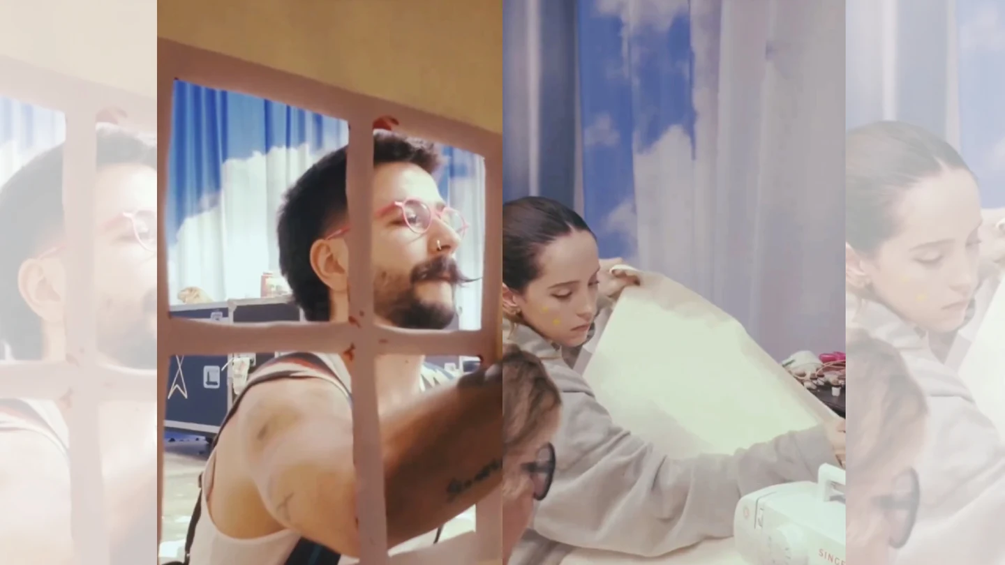 Camilo y Eva Luna en su vídeo. Camilo y Eva Luna en su vídeo.
