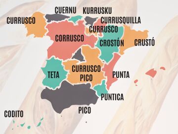 ¿Cómo se llama al extremo del pan en los distintos lugares de España?