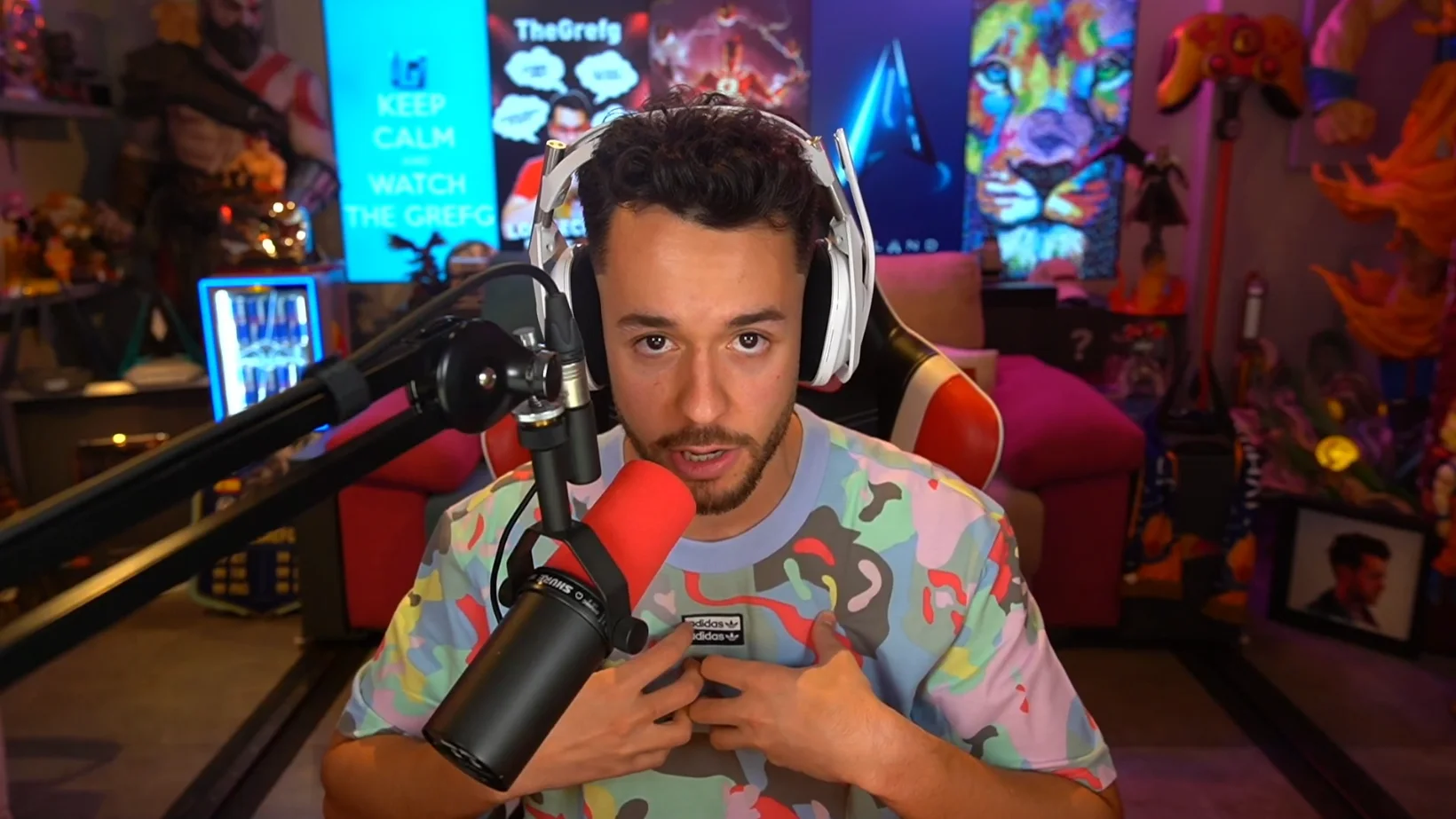 TheGrefg en uno de sus streams.