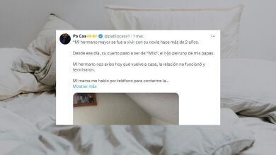 Vuelve a vivir a casa de sus padres después de separarse, y descubre que su perro se ha apropiado de su habitación