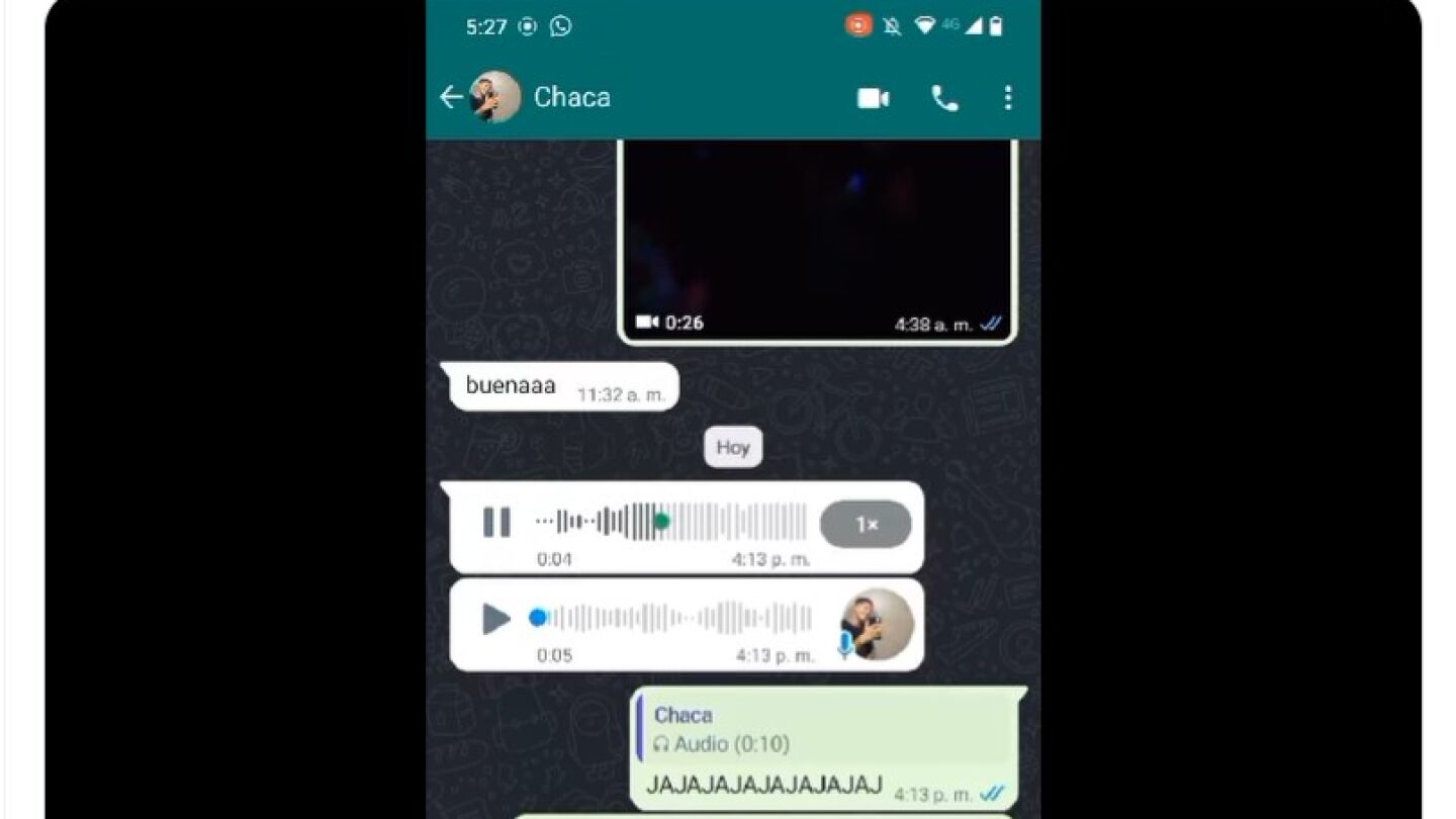 Tuit audio cae un rayo a su lado