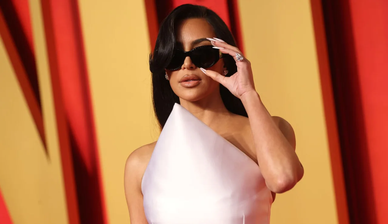Kim Kardashian en la fiesta de Vanity Fair