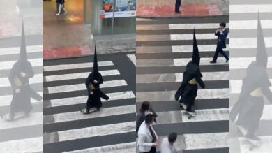El nazareno skater que ha generado polémica: por qué solo se puede ir a pie durante la penitencia de Semana Santa