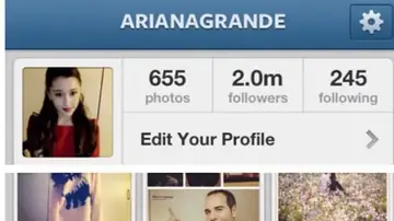 Instagram antiguo de Ariana Grande.