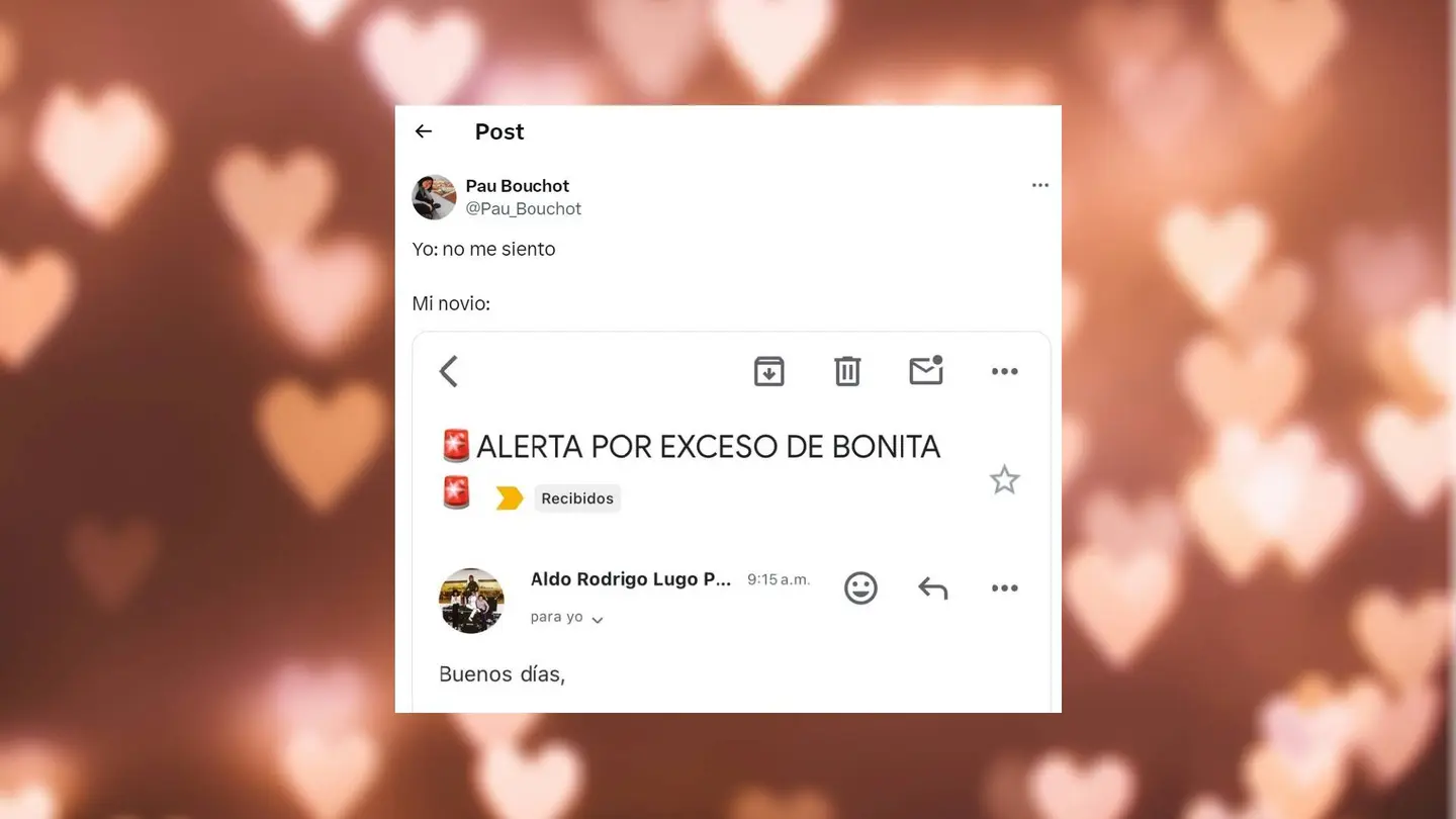 Tuit correo romántico novio Tuit correo romántico novio