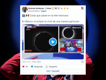 Cuelan un "eclipse testicular" en directo durante un informativo en México