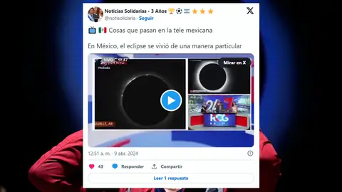 Cuelan un "eclipse testicular" en directo durante un informativo en México Cuelan un "eclipse testicular" en directo durante un informativo en México