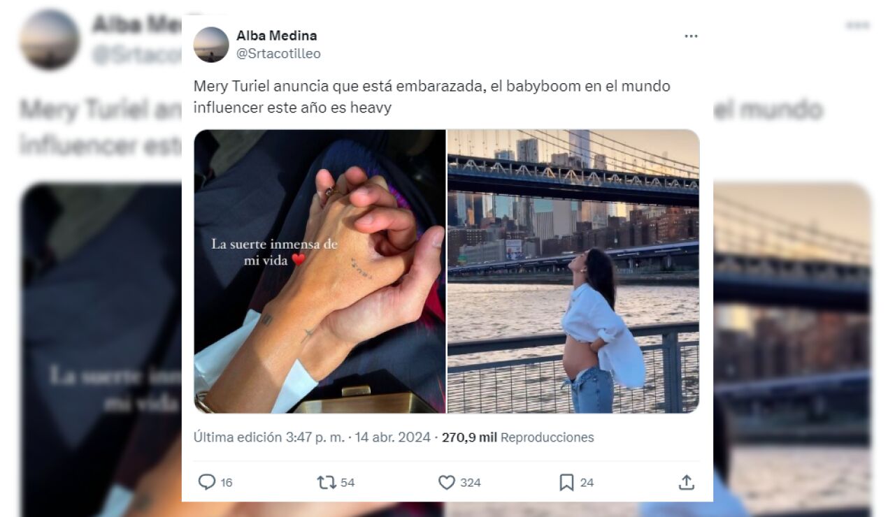 Mery Turiel confirma que está embarazada de su primer hijo