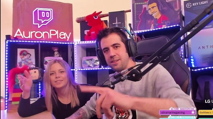Auron y Biy&iacute;n juntos en Twitch