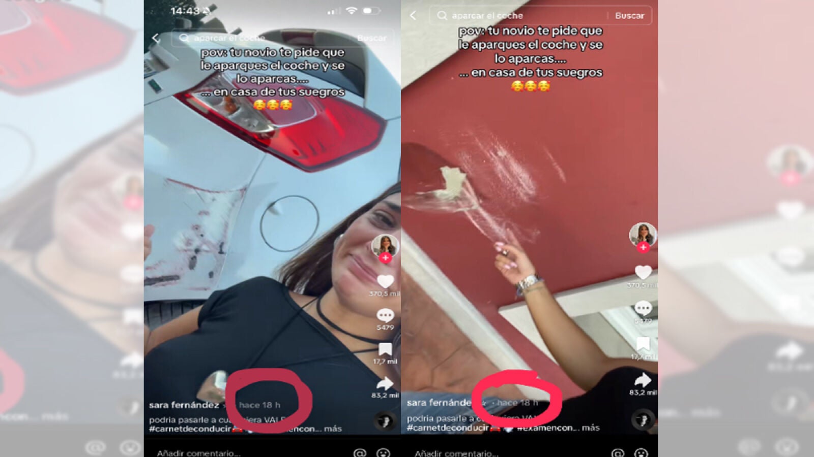 Se hace viral por chocar el coche de su novio contra la casa de sus suegros solo 5 horas después de sacar el carnet de conducir