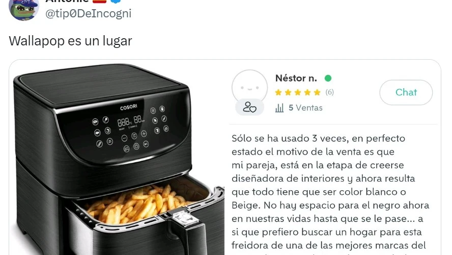 Tuit descripción Wallapop Tuit descripción Wallapop