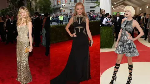 Taylor Swift en la Met Gala en 2008, 2013 y 2016 Taylor Swift en la Met Gala en 2008, 2013 y 2016