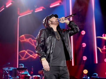 Eminem durante una actuaci&oacute;n en 2022