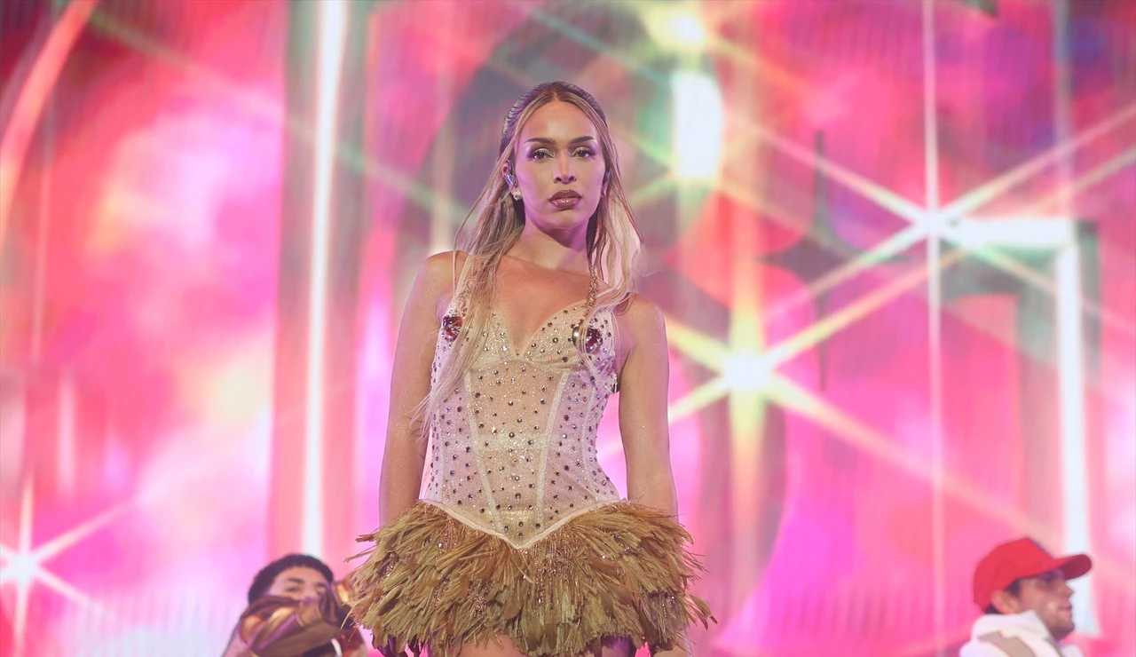 Bad Gyal durante su concierto en el Wizink Center en 2024