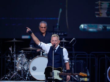 Bruce Springsteen durante el concierto en el estadio Metropolitano