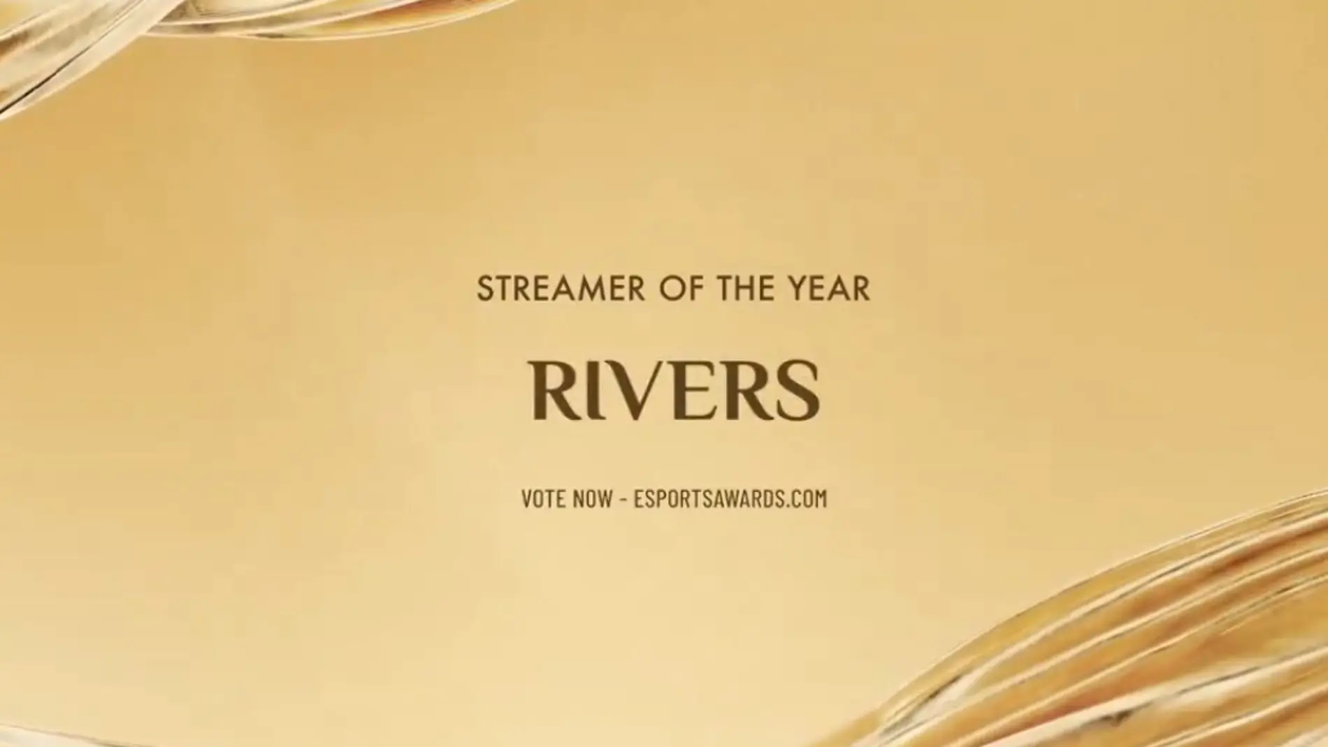 Imagen de la nominación de Rivers en los Esports Awards