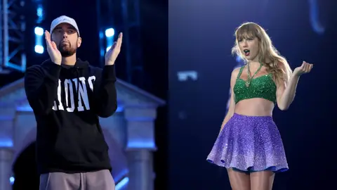 Eminem termina con el reinado de Taylor Swift Eminem termina con el reinado de Taylor Swift