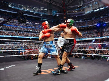 La Cobra en su combate contra Guanyar en la Velada del A&ntilde;o IV