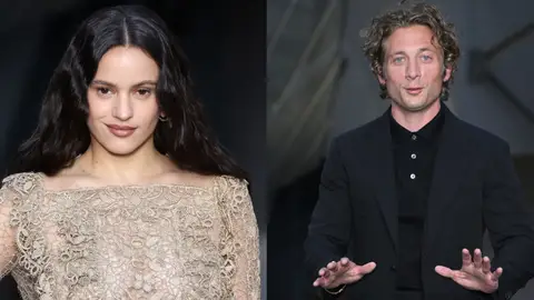 Rosalía y Jeremy Allen White en París Rosalía y Jeremy Allen White en París