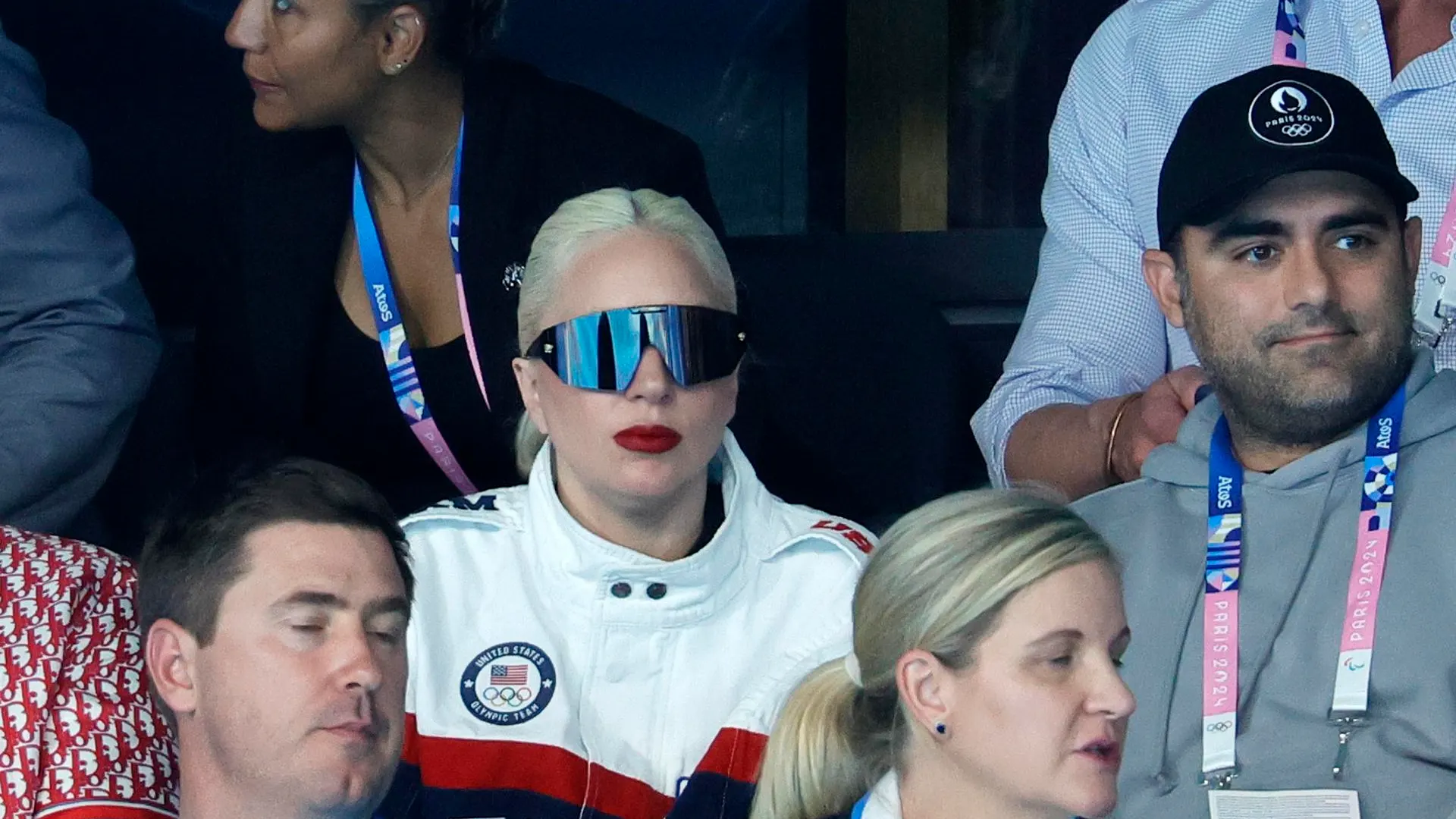 La cantante Lady Gaga y su novio en los Juegos Ol&iacute;mpicos de Par&iacute;s